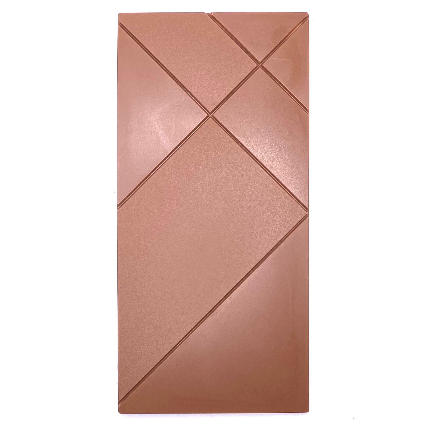 The front of the bar, all Milk chocolate.